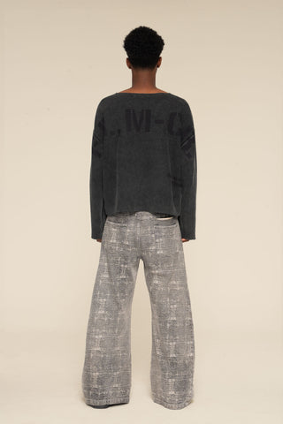 Dusted Denim Pants