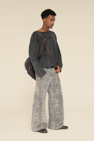 Dusted Denim Pants
